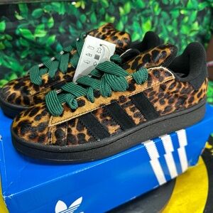 Adidas Campus 00s Black Leopard Size 7.5W  NIB